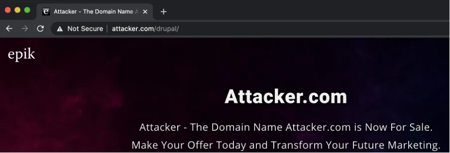 Password reset poisoning - being redirected to attacker's site