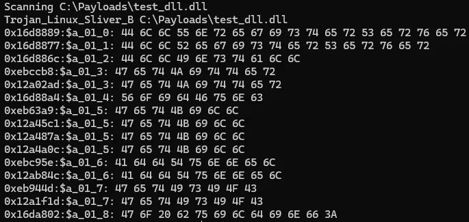 defender yara detections